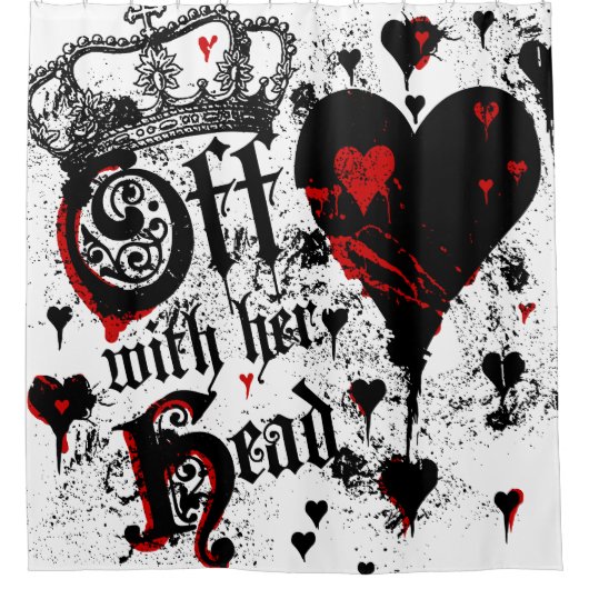 Weg von mit ihrem Kopf Duschvorhang (Vorderseite)