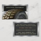 Weg von Roaders Reifen-Visitenkarte-Schablone 13 Visitenkarte (Vorne/Hinten)