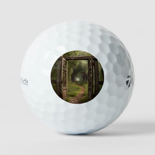 "Weg weniger gereist" Golfball (Vorderseite)