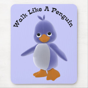 Weg wie ein Pinguin Mousepad