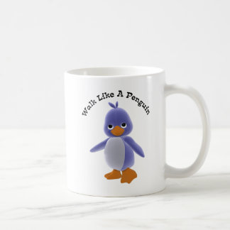 Weg wie eine Penguin-Tasse Kaffeetasse