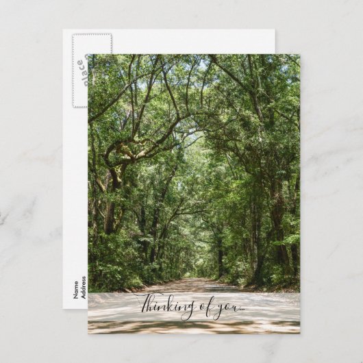 Weg zu Angel Eak Denken Sie an Sie Postkarte (Vorne/Hinten)
