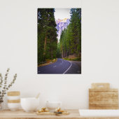 Weg zu den Yosemite-Bergen Poster (Küche)