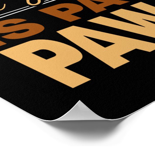 Weg zu meinem Herzen in Paw Prints Dog Lover gepfl Poster (Ecke)