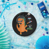 Weg zu Sternen Dinosaurier in Raumgestaltung für K Pappteller (Party)