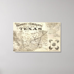 Weg zu Texas Leinwanddruck