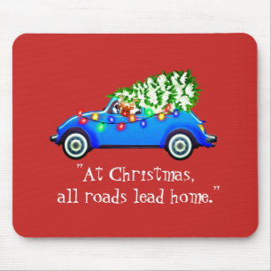Weg zu Weihnachtsmousepad Mousepad