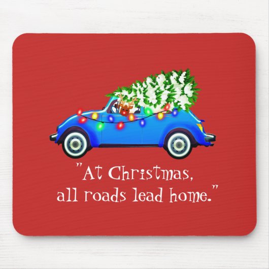 Weg zu Weihnachtsmousepad Mousepad (Vorne)