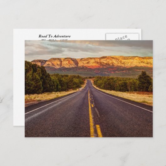 Weg zum Abenteuer Postkarte (Vorne/Hinten)