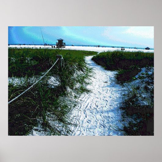 Weg zum Atemberaubenden Siesta Keys Beach Poster (Vorne)