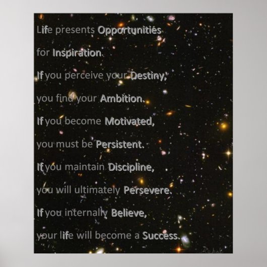 Weg zum Erfolg Poster (Vorne)