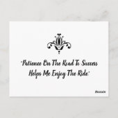 Weg zum Erfolg Postkarte (Rückseite)