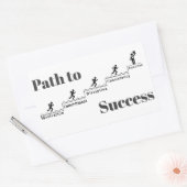 Weg zum Erfolg Rechteckiger Aufkleber (Umschlag)