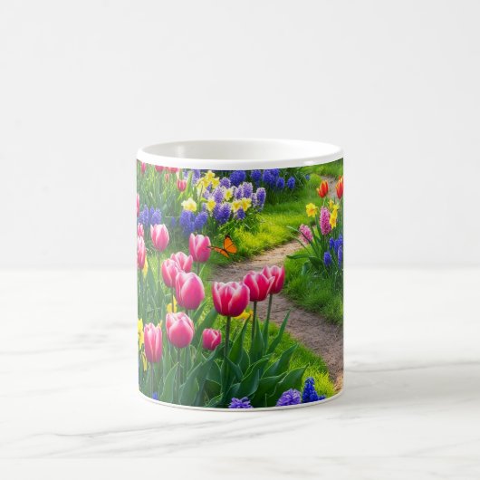 Weg zum Frühling Kaffeetasse (Mittel)