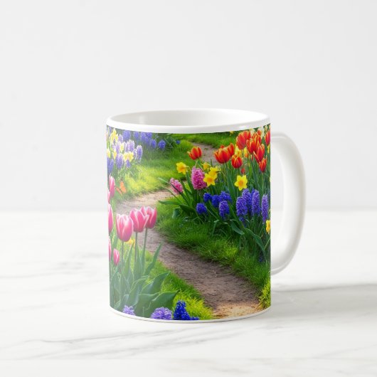 Weg zum Frühling Kaffeetasse (VorderseiteRechts)