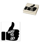 "Weg zum Gehen!" Briefmarke der Kautschukkunst Gummistempel (Stempel)