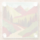 Weg zum Himmel Glasuntersetzer (Rückseite)