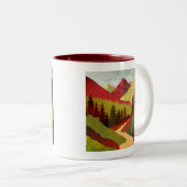 Weg zum Himmel Zweifarbige Tasse (VorderseiteRechts)