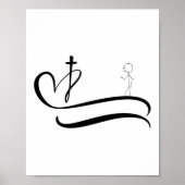 Weg zum Kreuz - Lichtdesign Poster (Vorne)