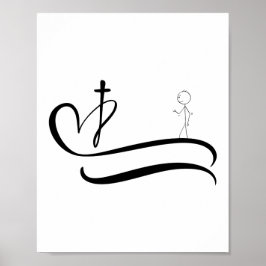 Weg zum Kreuz - Lichtdesign Poster