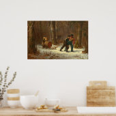 Weg zum Lager - Eastman Johnson Fine Art Poster (Küche)