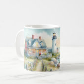 Weg zum Leuchtturm-Küstenhaus Kaffeetasse (Vorderseite Links)