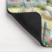 Weg zum Leuchtturm-Küstenhaus Mousepad (Ecke)