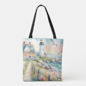 Weg zum Leuchtturm-Küstenhaus Tasche (Rückseite)