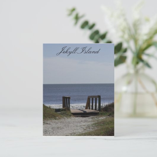 Weg zum Meer Postkarte (Stehend Vorderseite)