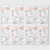 Weg zum Mond Geschenkpapier (Flach)