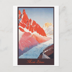 Weg zum Mont Blanc, Jahrgang Postkarte
