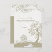 Weg zum Morgen-Trauerfall danken Ihnen zu Dankeskarte (Vorne/Hinten)