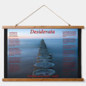 Weg zum Ozean mit bewaldeten Pillionen Wandteppich Mit Holzrahmen (Vorne)