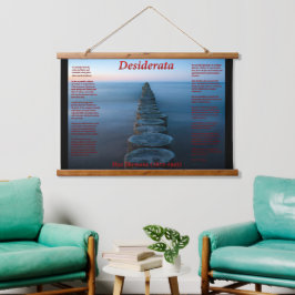 Weg zum Ozean mit bewaldeten Pillionen Wandteppich Mit Holzrahmen