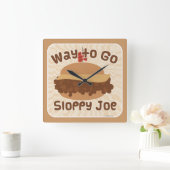 Weg zum schlanken Joe Quadratische Wanduhr (Zuhause)
