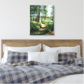 "Weg zum See" Gestrichen Leinwanddruck (Insitu (Schlafzimmer))