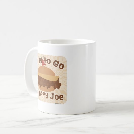 Weg zum Sloppy Joe Sandwich Slogan Kaffeetasse (Vorderseite Links)