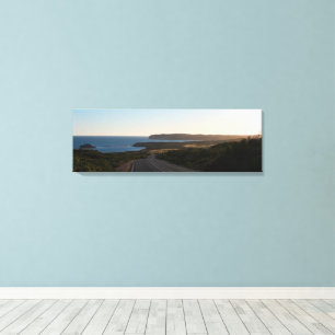 Weg zum Sonnenuntergang, Panorama der Küstenlandsc Leinwanddruck