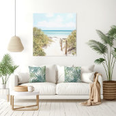 Weg zum Strand Canvas Print Leinwanddruck