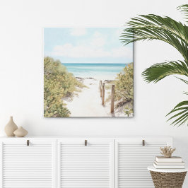 Weg zum Strand Canvas Print Leinwanddruck