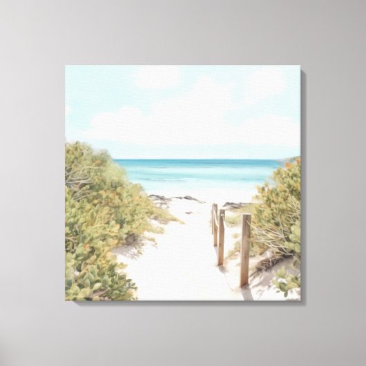 Weg zum Strand Canvas Print Leinwanddruck (Vorderseite)