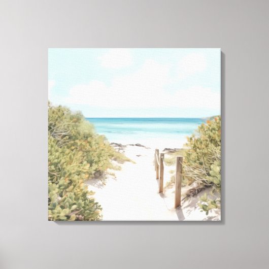 Weg zum Strand Canvas Print Leinwanddruck (Vorderseite)