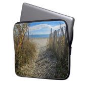 Weg zum Strand Laptopschutzhülle (Vorderseite Links)