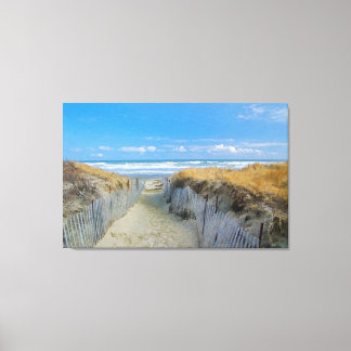 Weg zum Strand Leinwanddruck