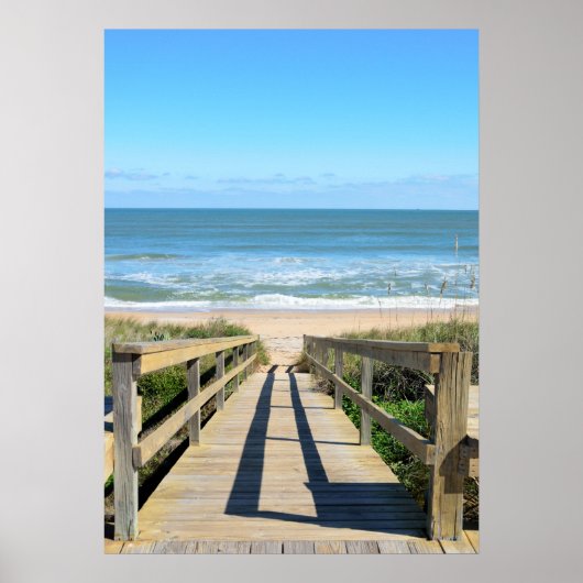 Weg zum Strand Poster (Vorne)