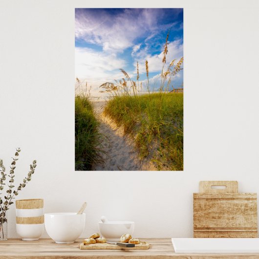 Weg zum Strand Poster (Küche)