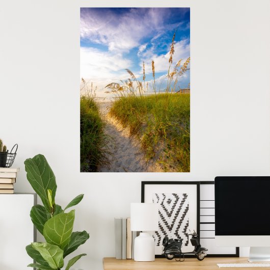 Weg zum Strand Poster (Heimbüro)