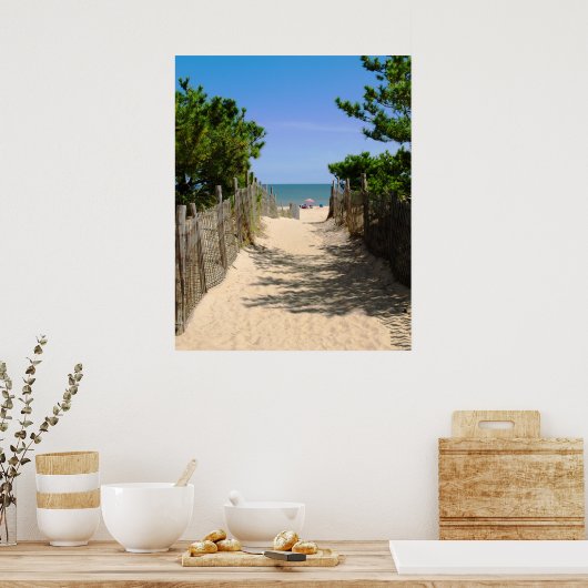 Weg zum Strand Poster (Küche)
