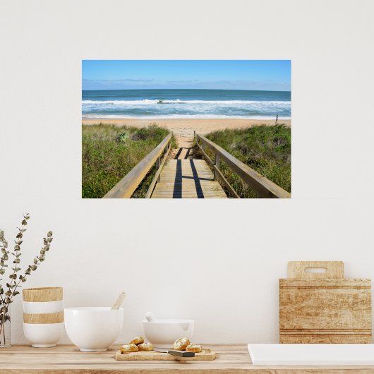 Weg zum Strand Poster (Küche)