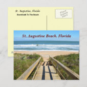 Weg zum Strand Postkarte (Vorne/Hinten)